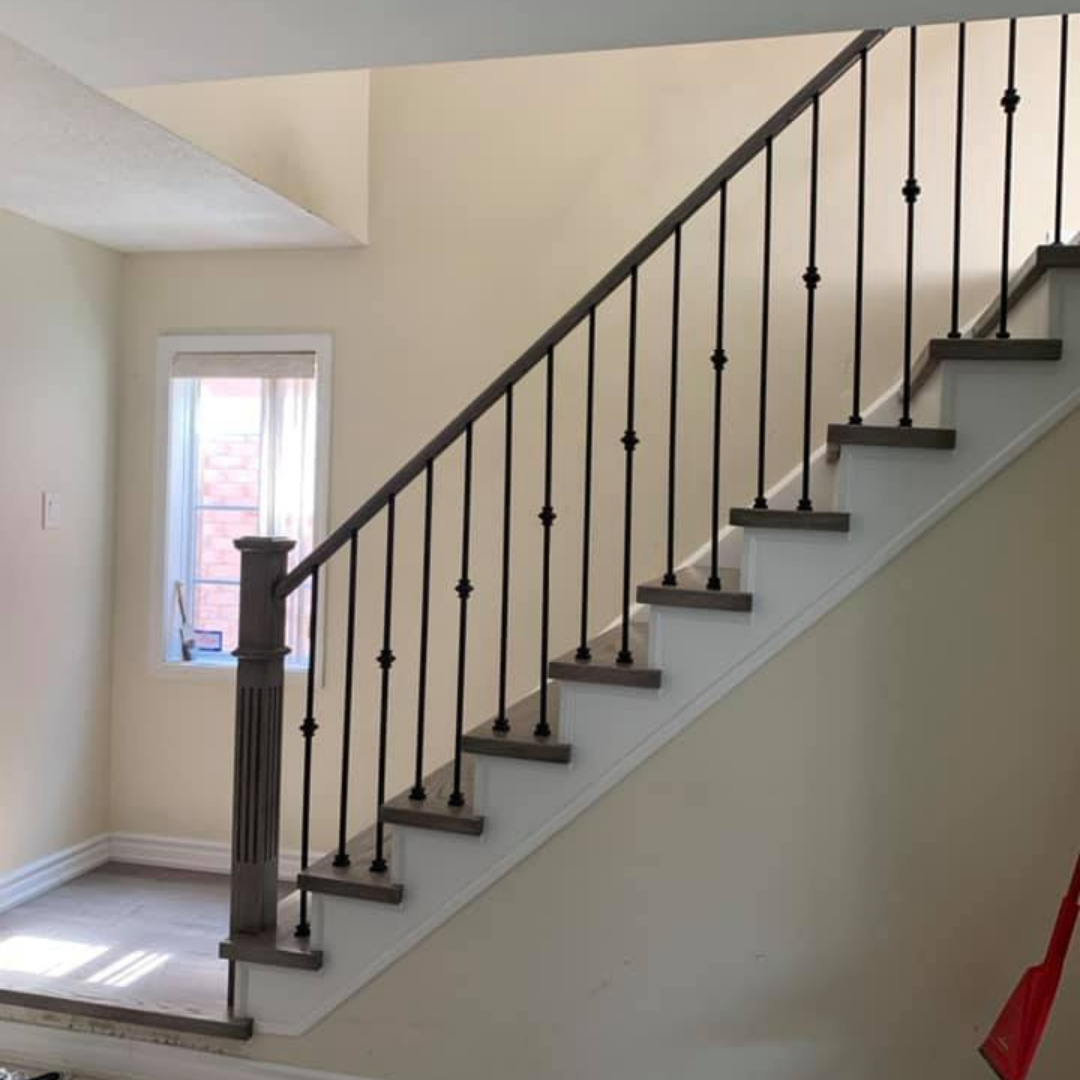 Single Collar 1/2" Solid Square Shaft Baluster