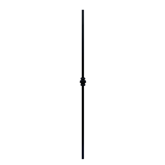 Single Collar 1/2" Hollow Metal Insert Square Shaft Baluster