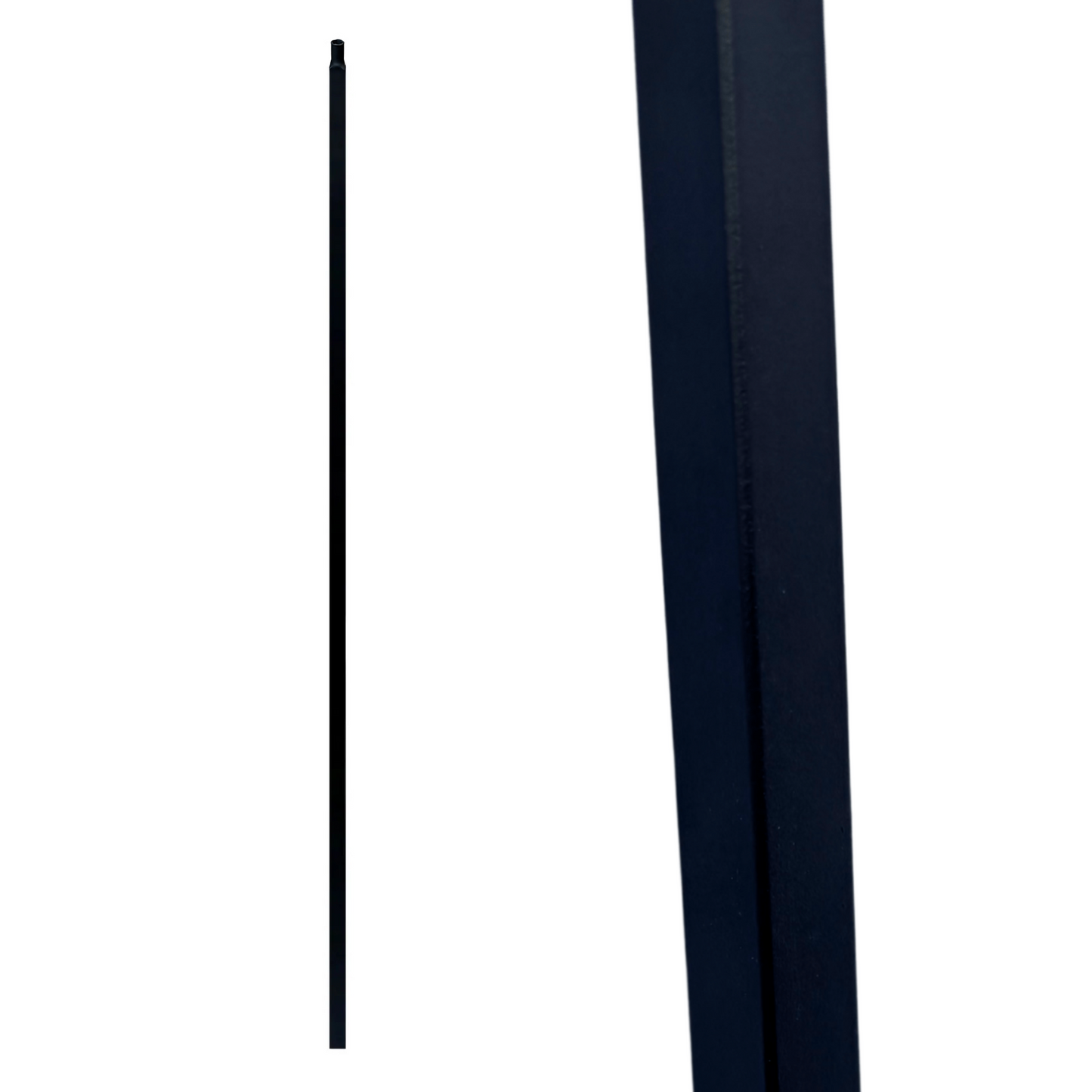 Balustre à tige carrée creuse simple de 1/2 po
