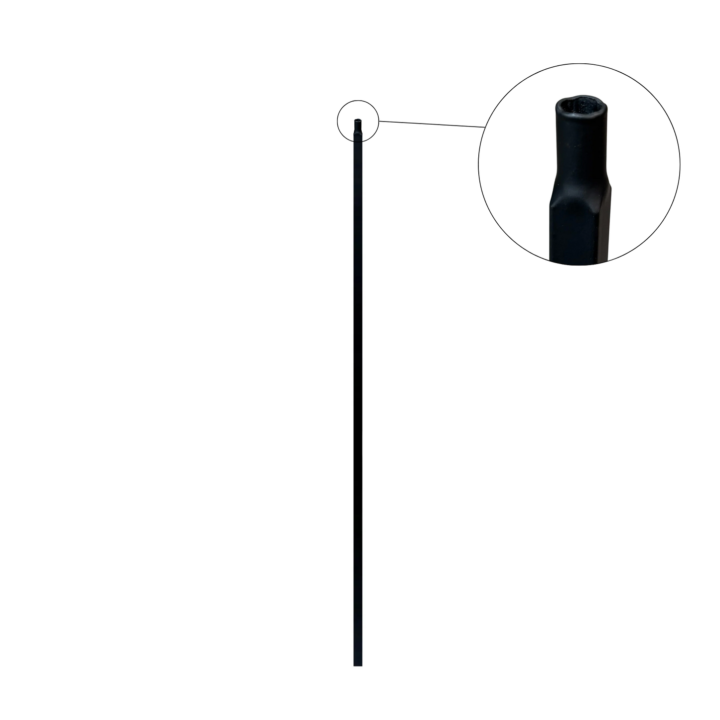 30 Pack Plain 1/2" Hollow Square Shaft Pin Top Balusters