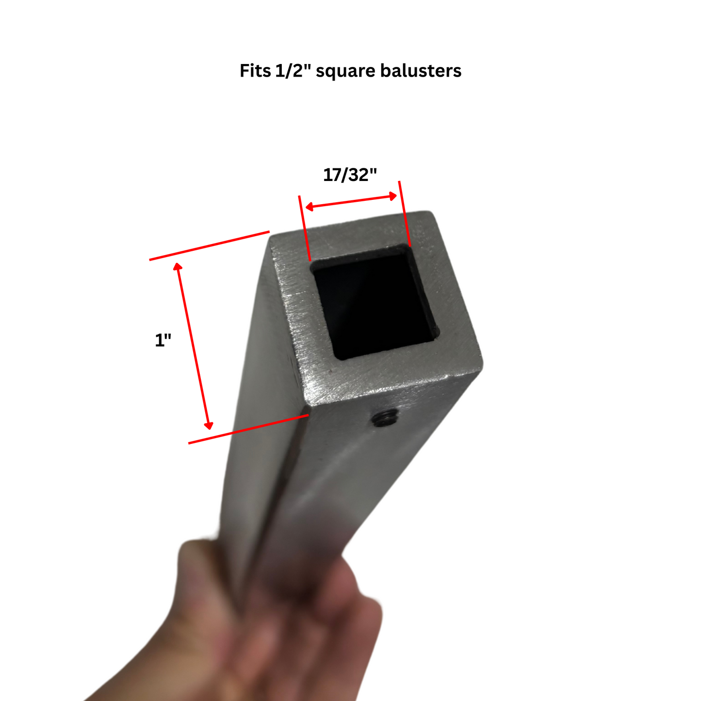 Tall Modern Shoe 1/2" Square Shaft