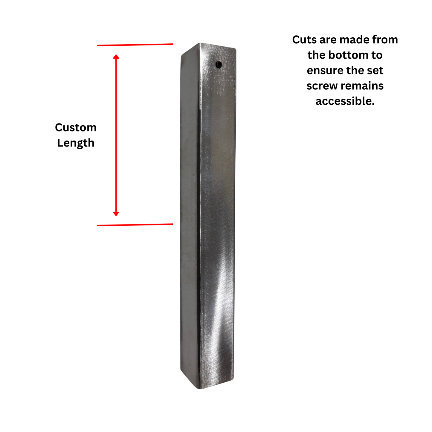 Tall Modern Shoe 1/2" Square Shaft