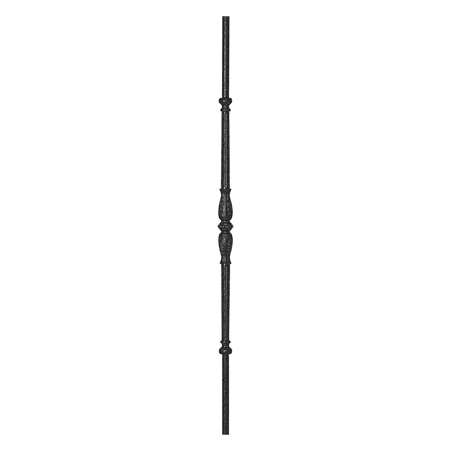 Male 5/8" Solid Round Shaft Baluster (Silver Vein)