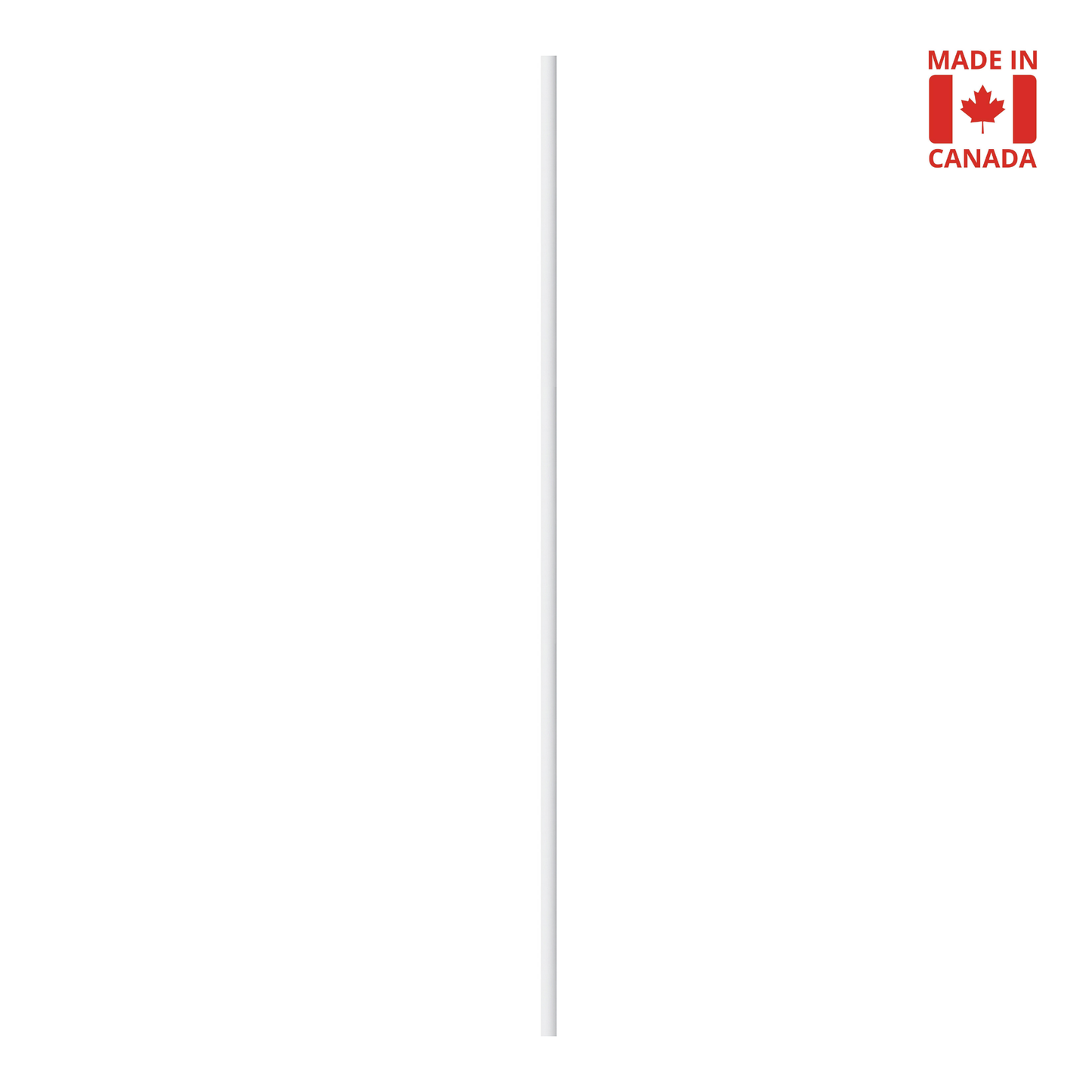 Plain 1/2" Solid Round Shaft Baluster (Matte White) Mister Baluster