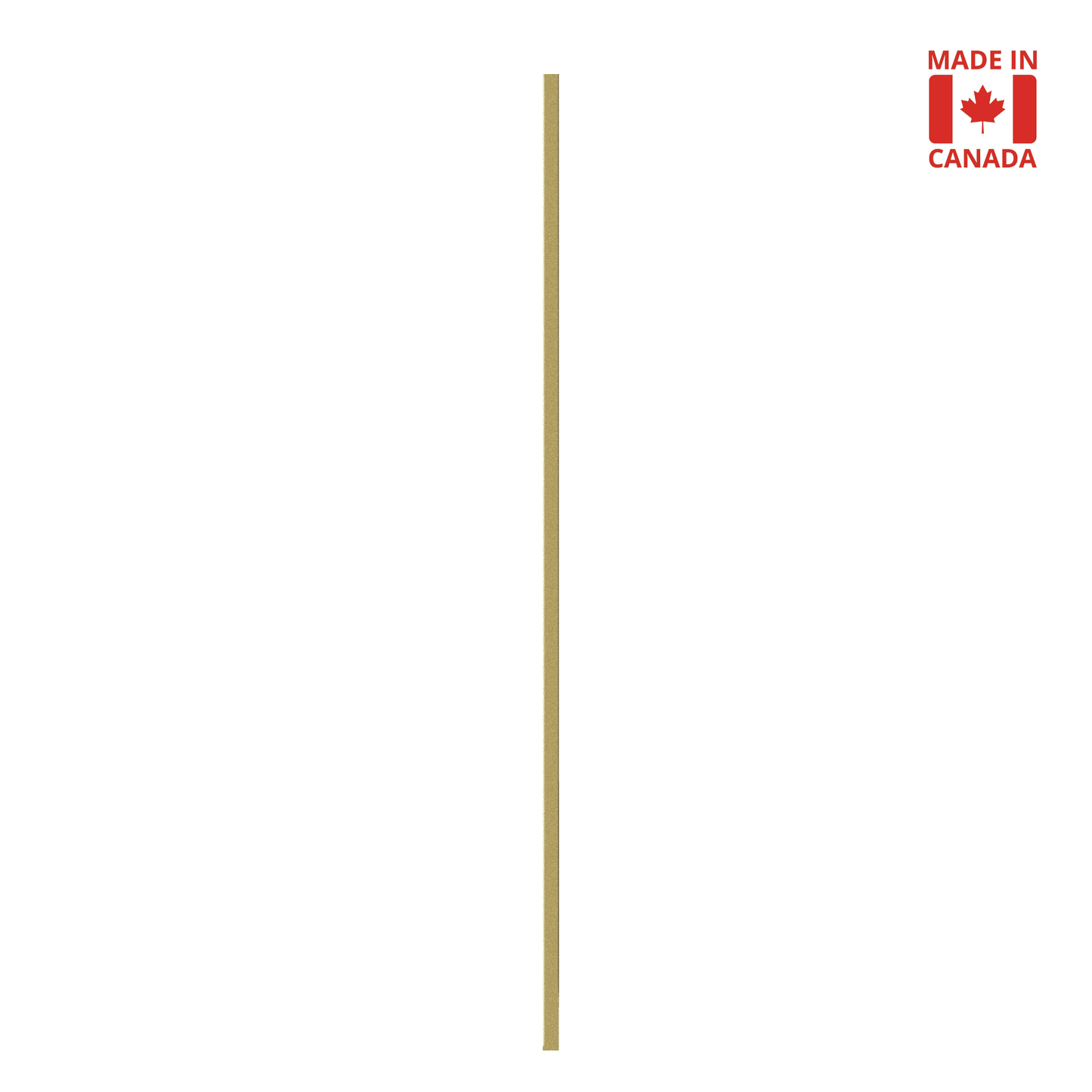 Plain 1/2" Solid Square Shaft Baluster (Brass Gold) Mister Baluster