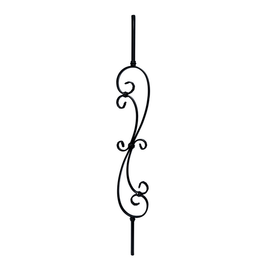 Flower 9/16" Solid Round Shaft Baluster