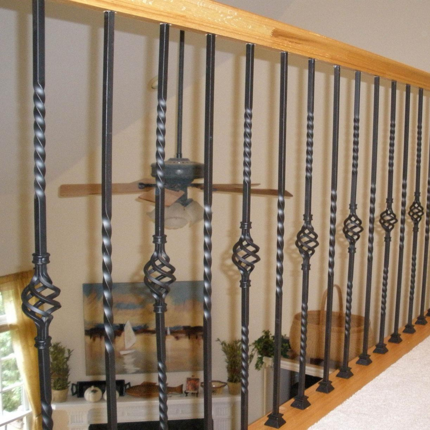 Single Twist 1/2" Solid Square Shaft Baluster