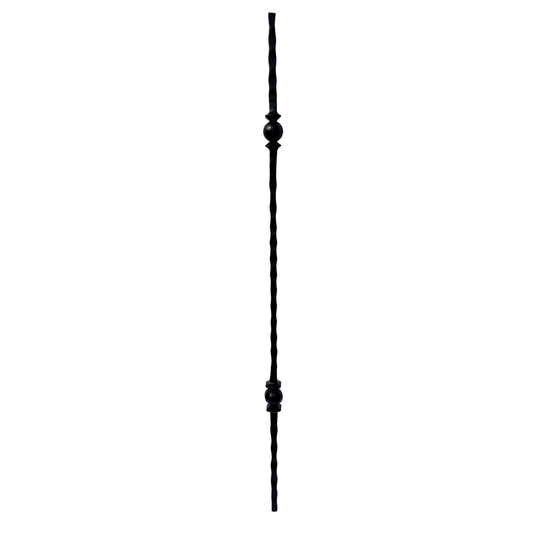 Double Ball Hammer 1/2" Solid Square Shaft Baluster
