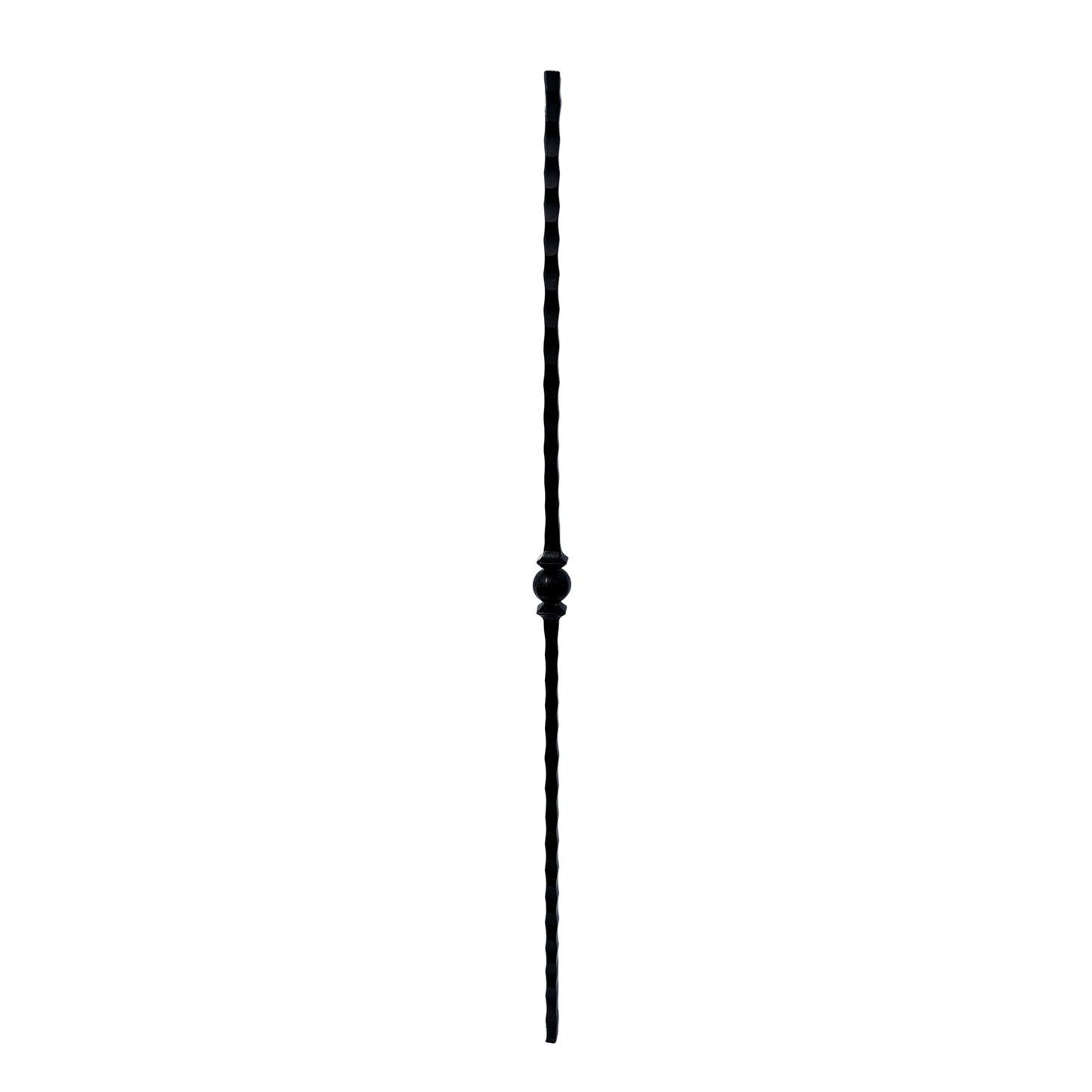 Single Ball Hammer Baluster 1/2" Square Solid Shaft