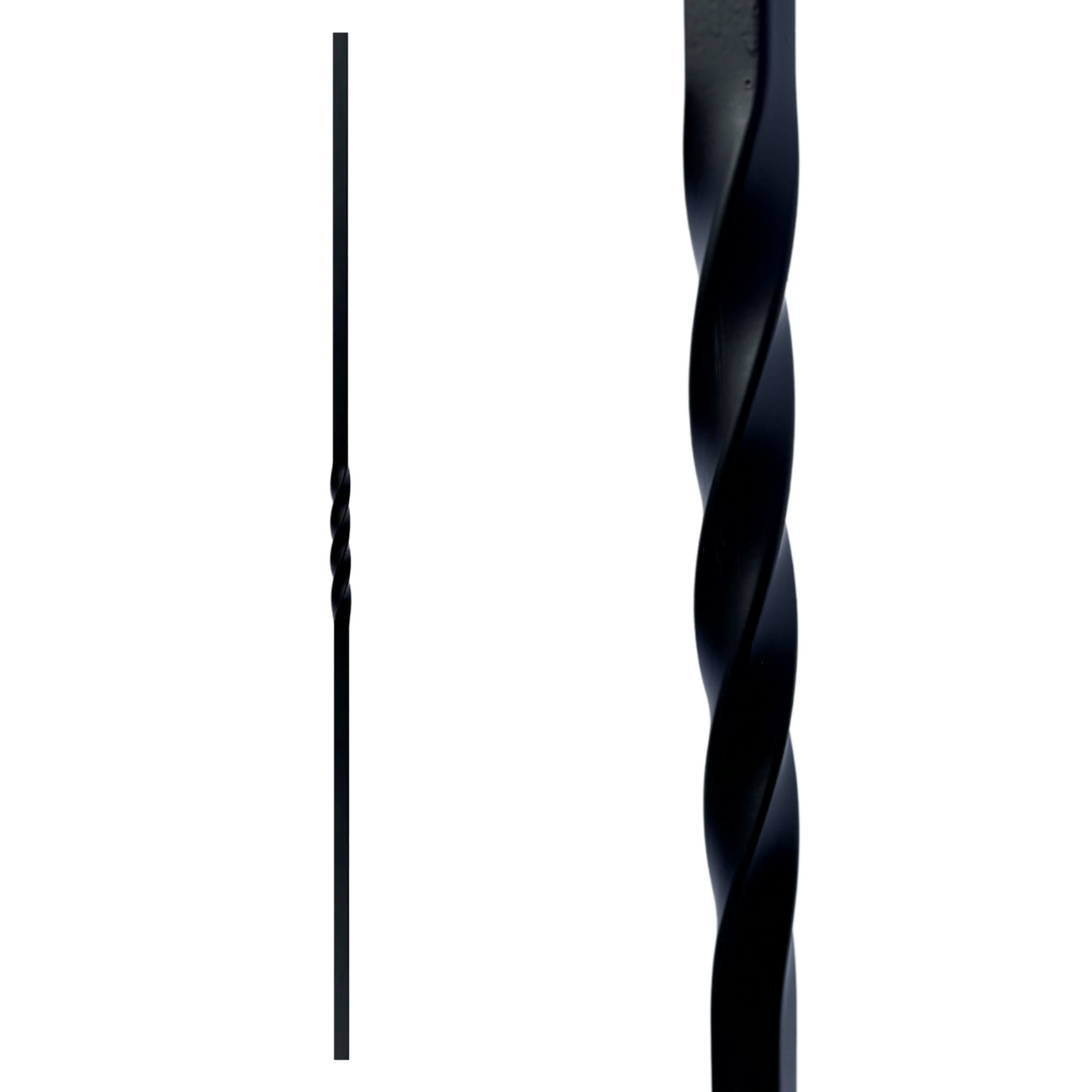 Single Twist 1/2" Solid Square Shaft Baluster