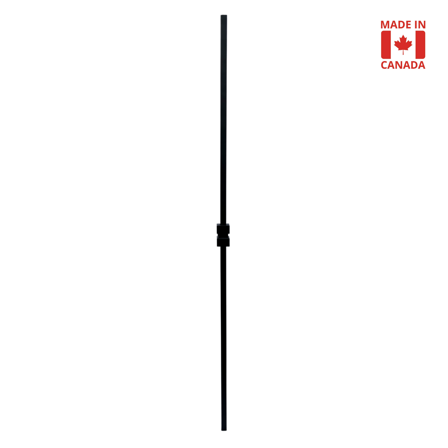 Single Square Collar 1/2" Solid Square Shaft Baluster
