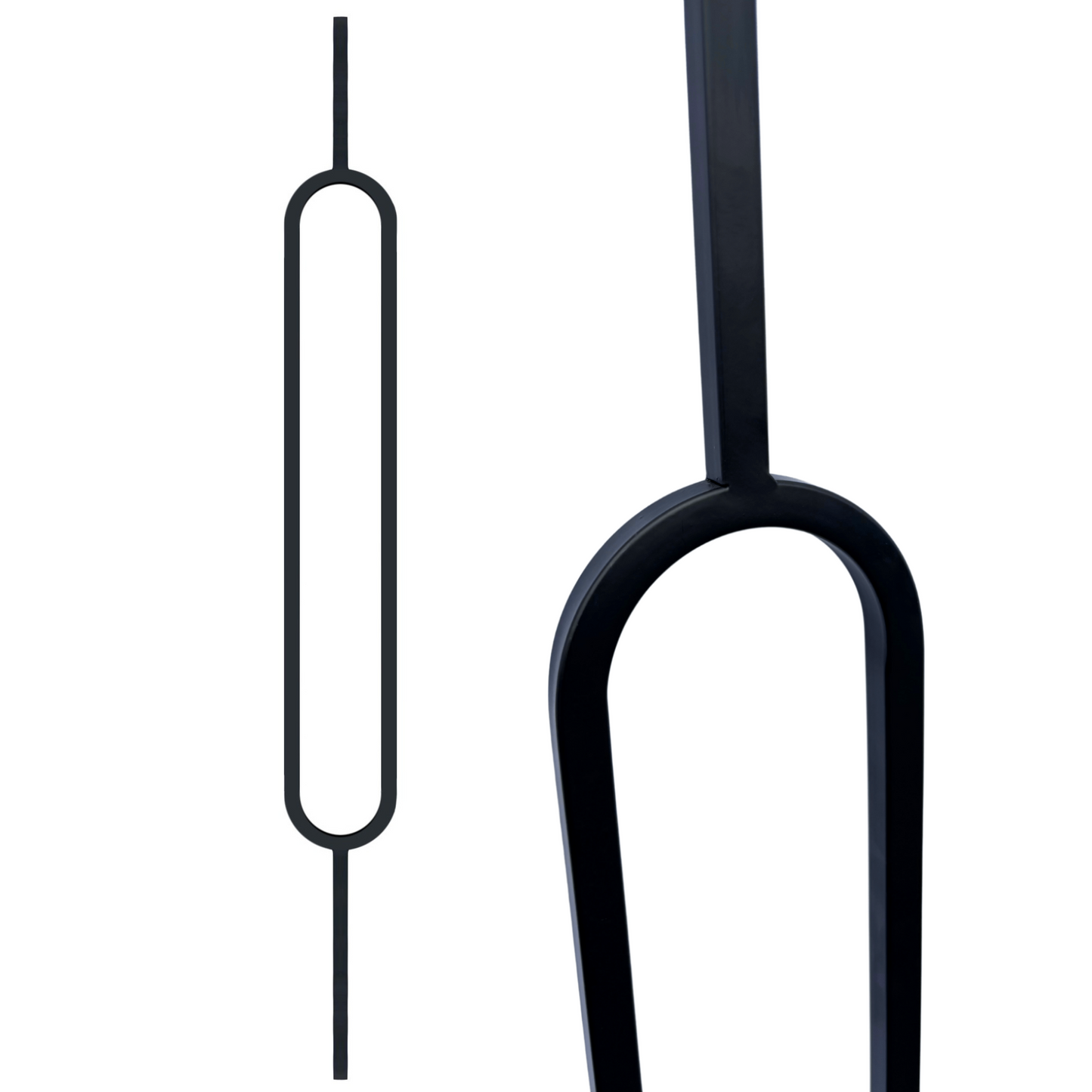 Oval 1/2" Solid Square Shaft Baluster