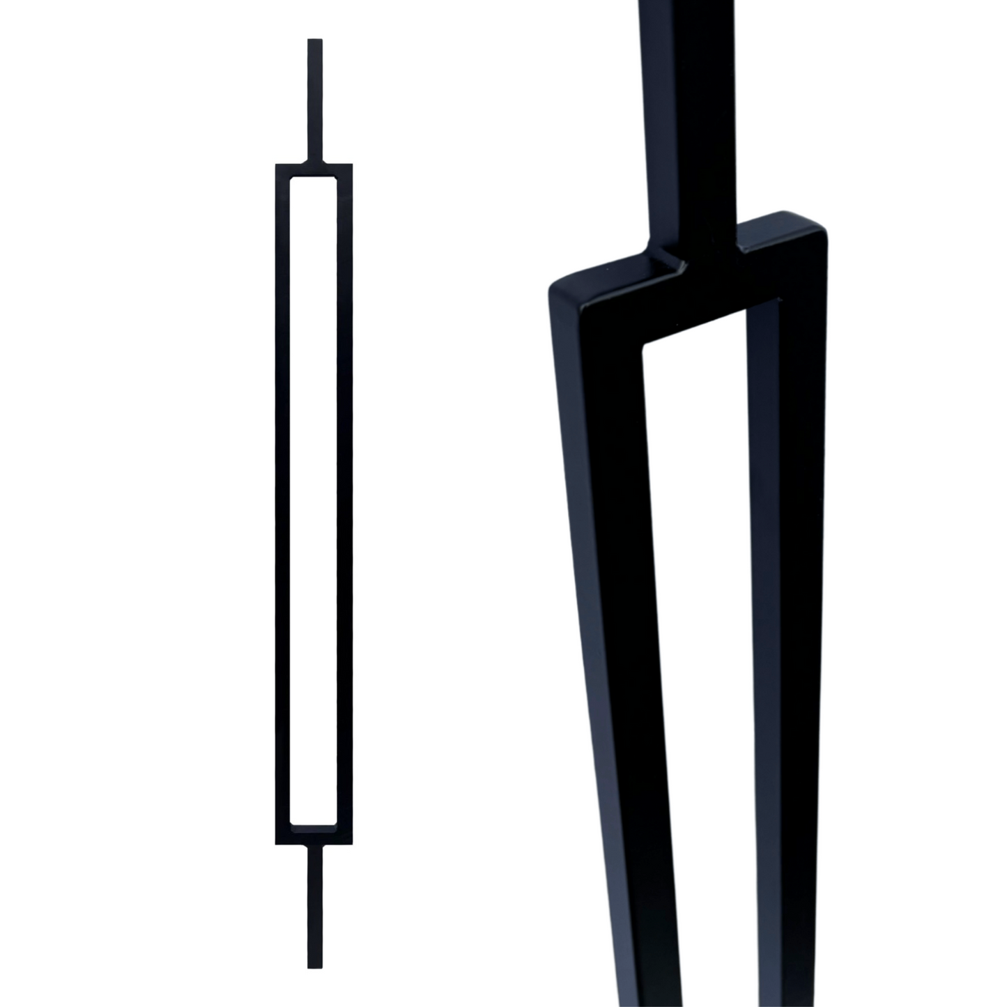 Rectangle 1/2" Hollow Metal Insert Square Shaft Baluster