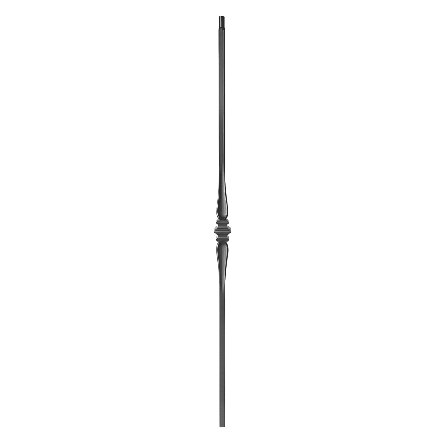 Single Spoon 1/2" Hollow Square Shaft Pin Top Baluster (Gun Metal) Mister Baluster