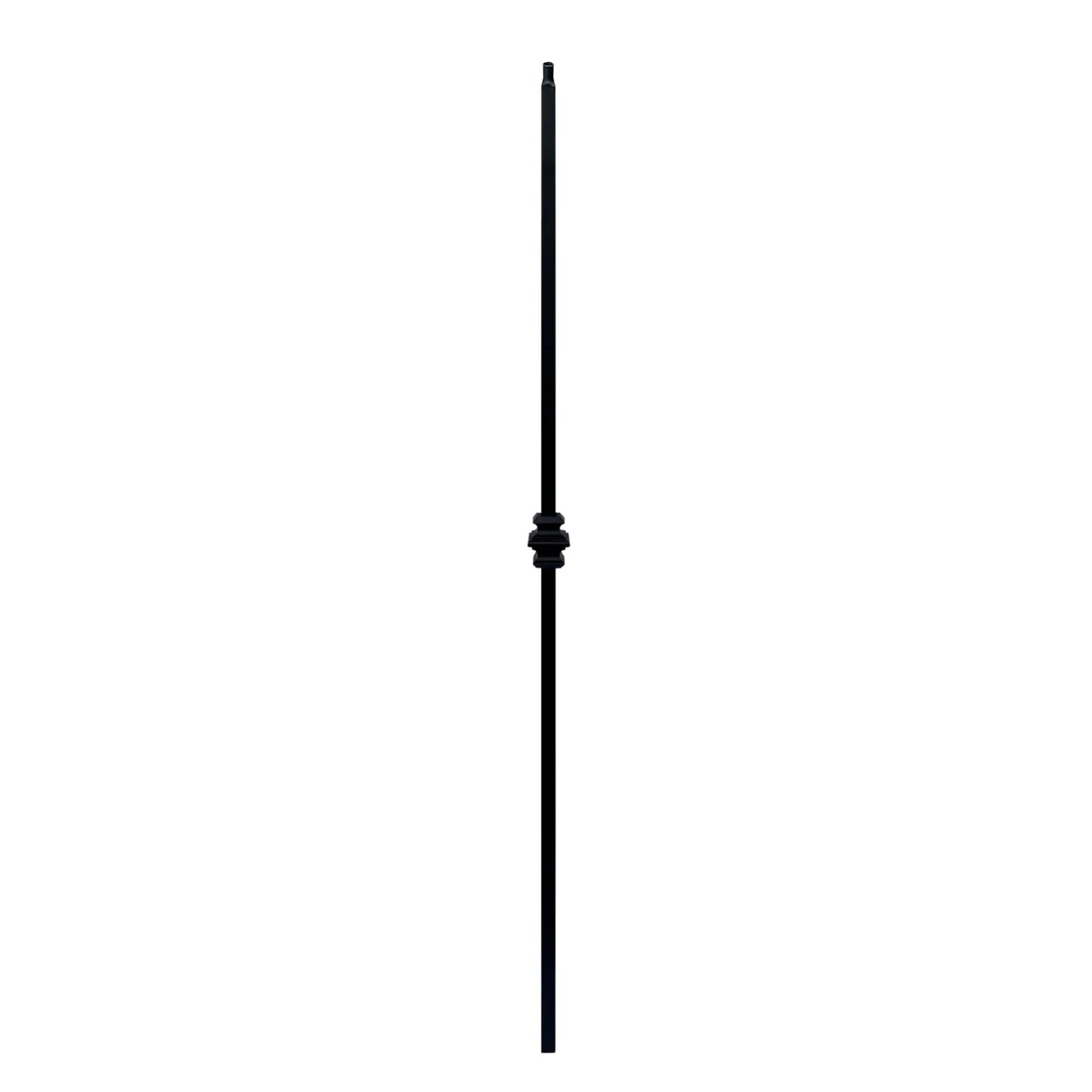 Single Collar 1/2" Hollow Square Shaft Pin Top Baluster