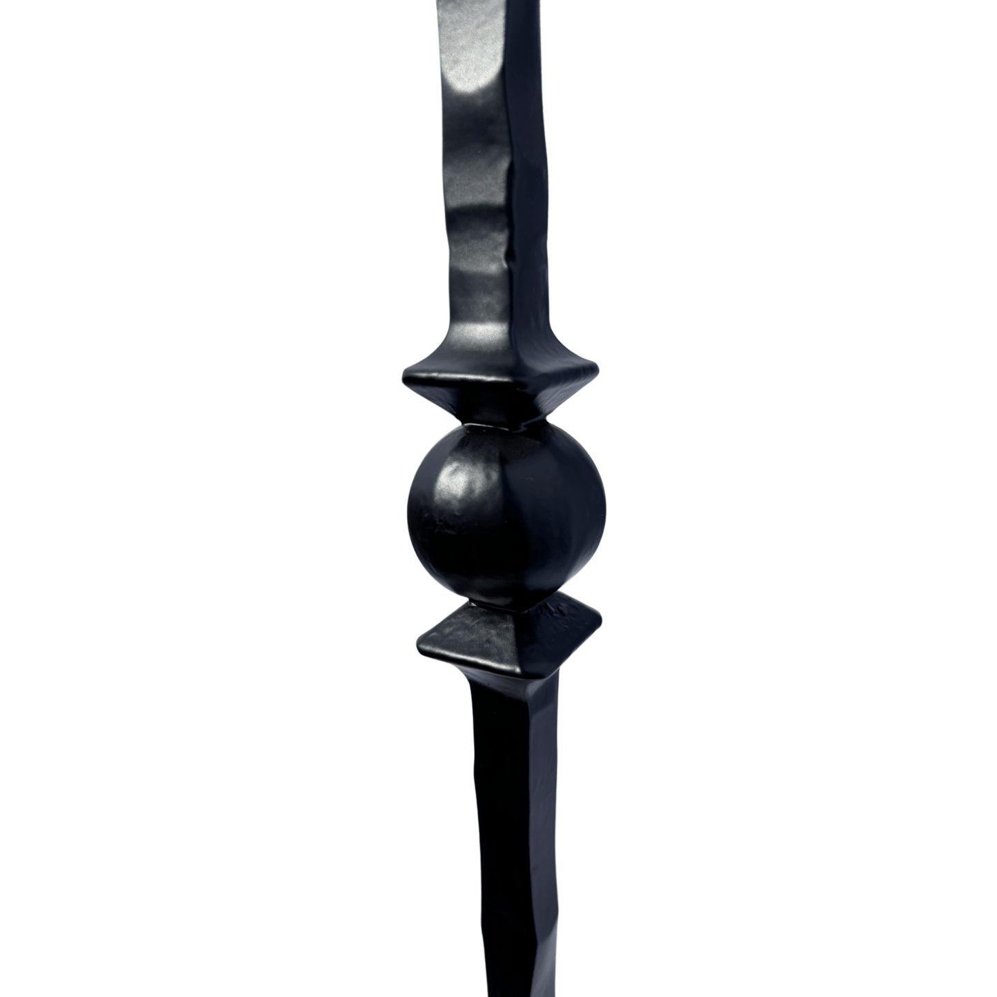 Double Ball Hammer Baluster 1/2" Square Shaft Solid Core - Mister Baluster