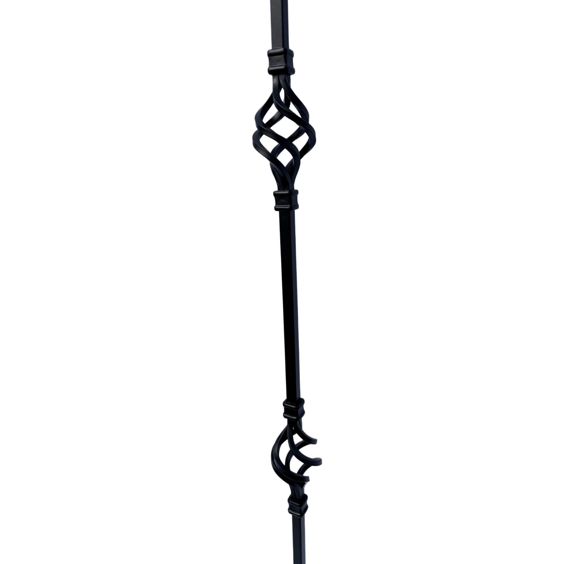 Double Basket Baluster Baluster 1/2" Square Shaft Solid Core - Mister Baluster