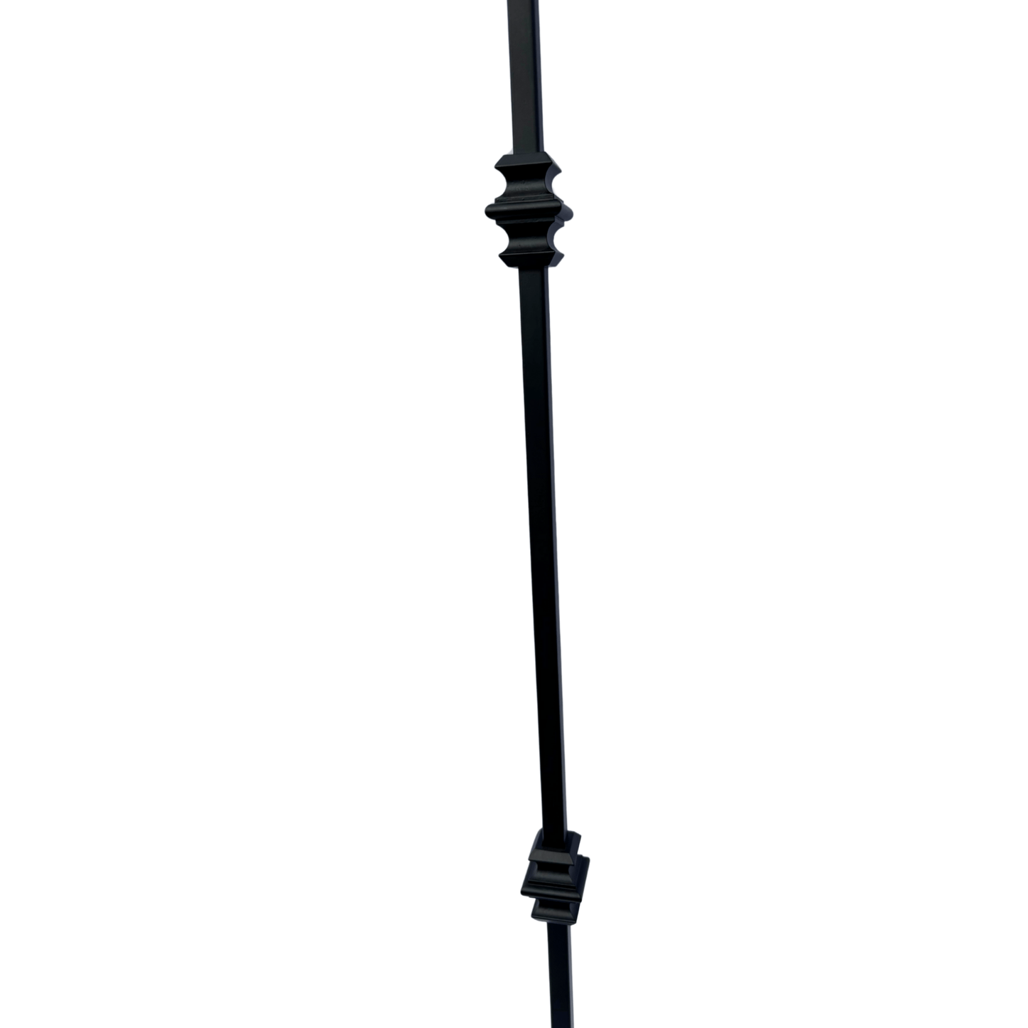 Double Collar Baluster 1/2" Square Shaft Solid Core - Mister Baluster