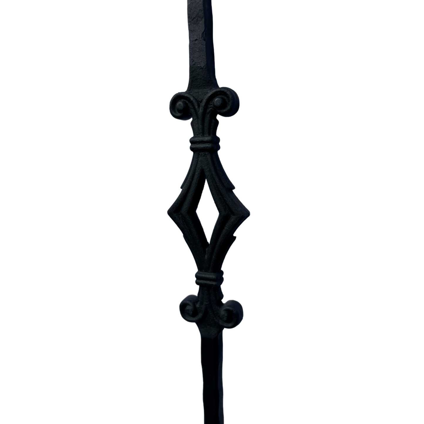 Double Diamond Hammer Baluster 1/2" Square Shaft Solid Core - Mister Baluster
