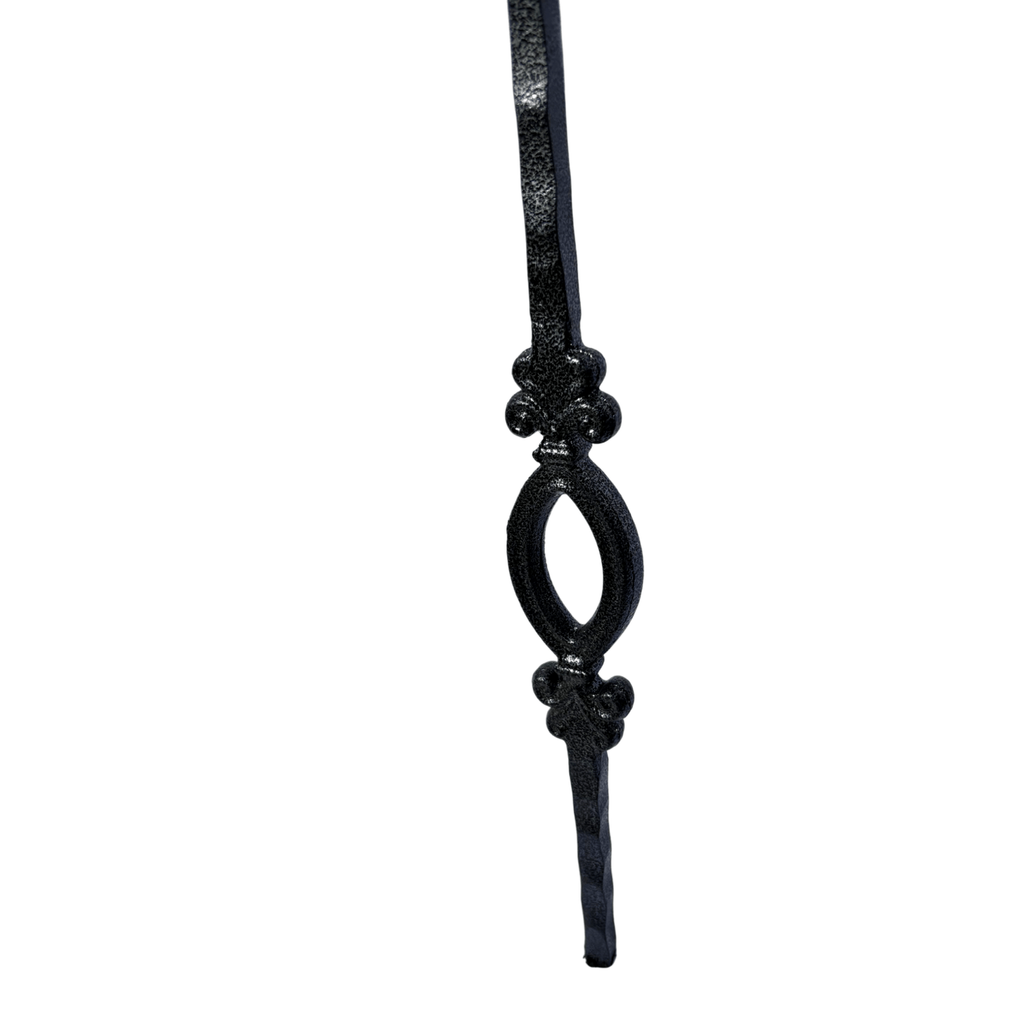 Double Oval Hammer Baluster 1/2" Square Shaft Solid Core - Mister Baluster