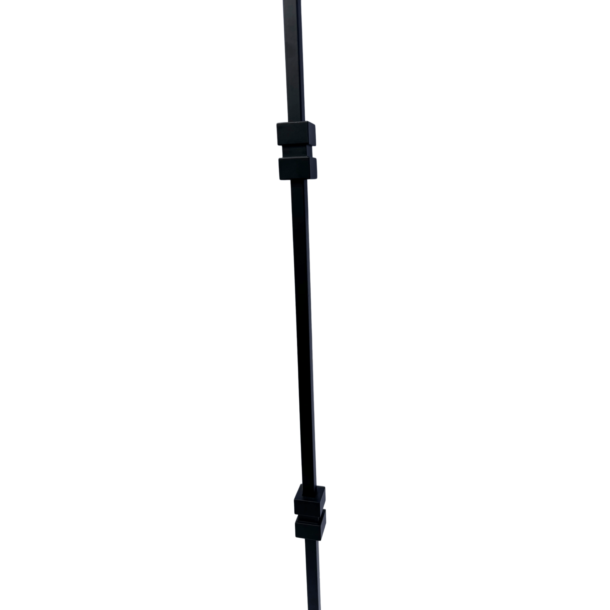 Double Square Collar Baluster 1/2" Square Shaft Solid Core - Mister Baluster