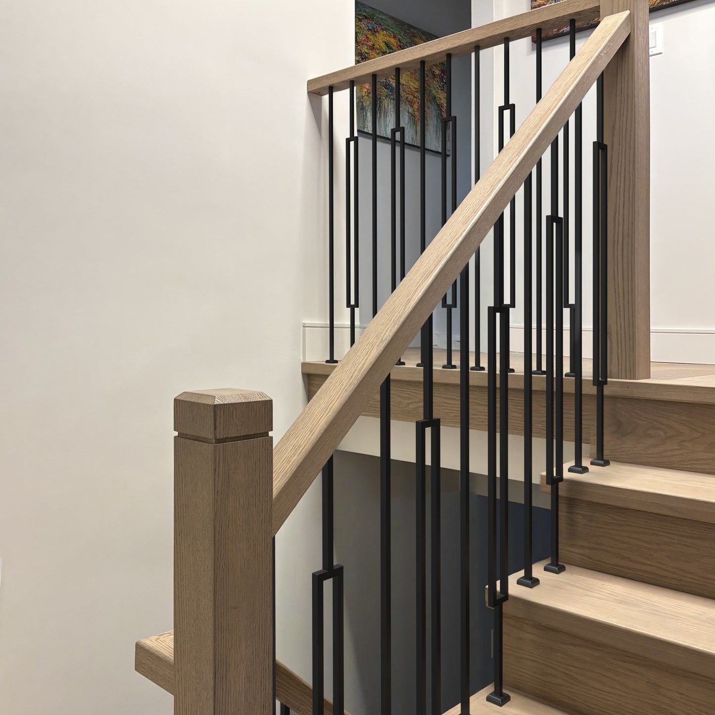 16 Pack Rectangle 1/2" Hollow Square Shaft Pin Top Baluster