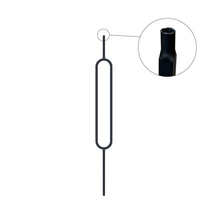 Oval 1/2" Hollow Square Shaft Pin Top Baluster