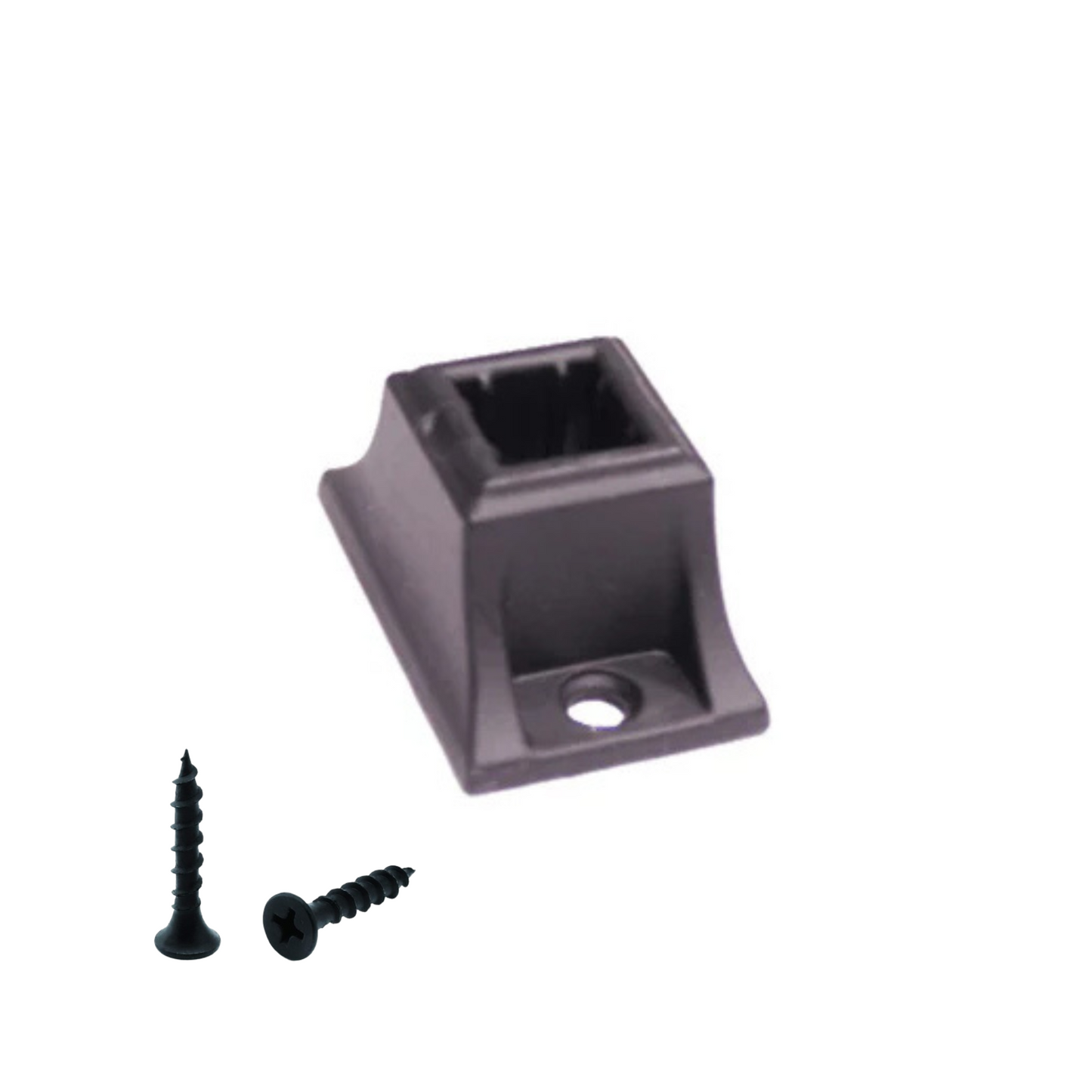 Sabot en aluminium, tige carrée de 1/2 po 