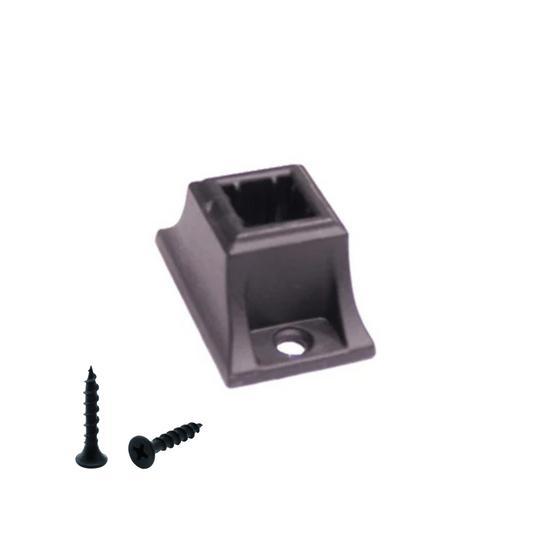 Sabot en aluminium, tige carrée de 1/2 po 