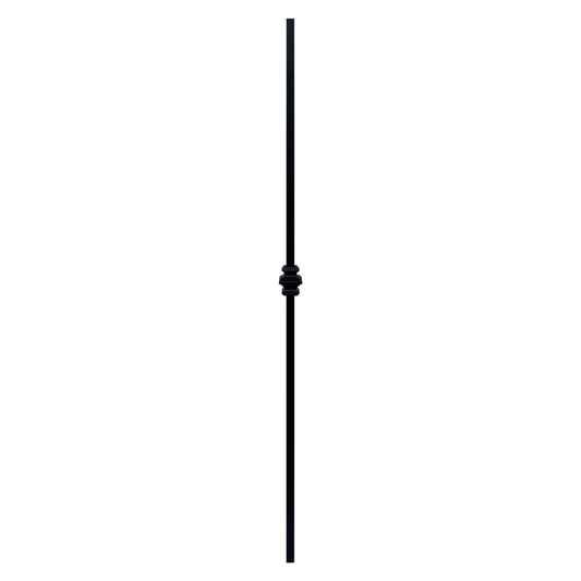 Single Collar Baluster 1/2" Square Solid Shaft