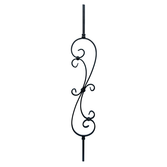 Flower 1/2" Solid Square Shaft Baluster