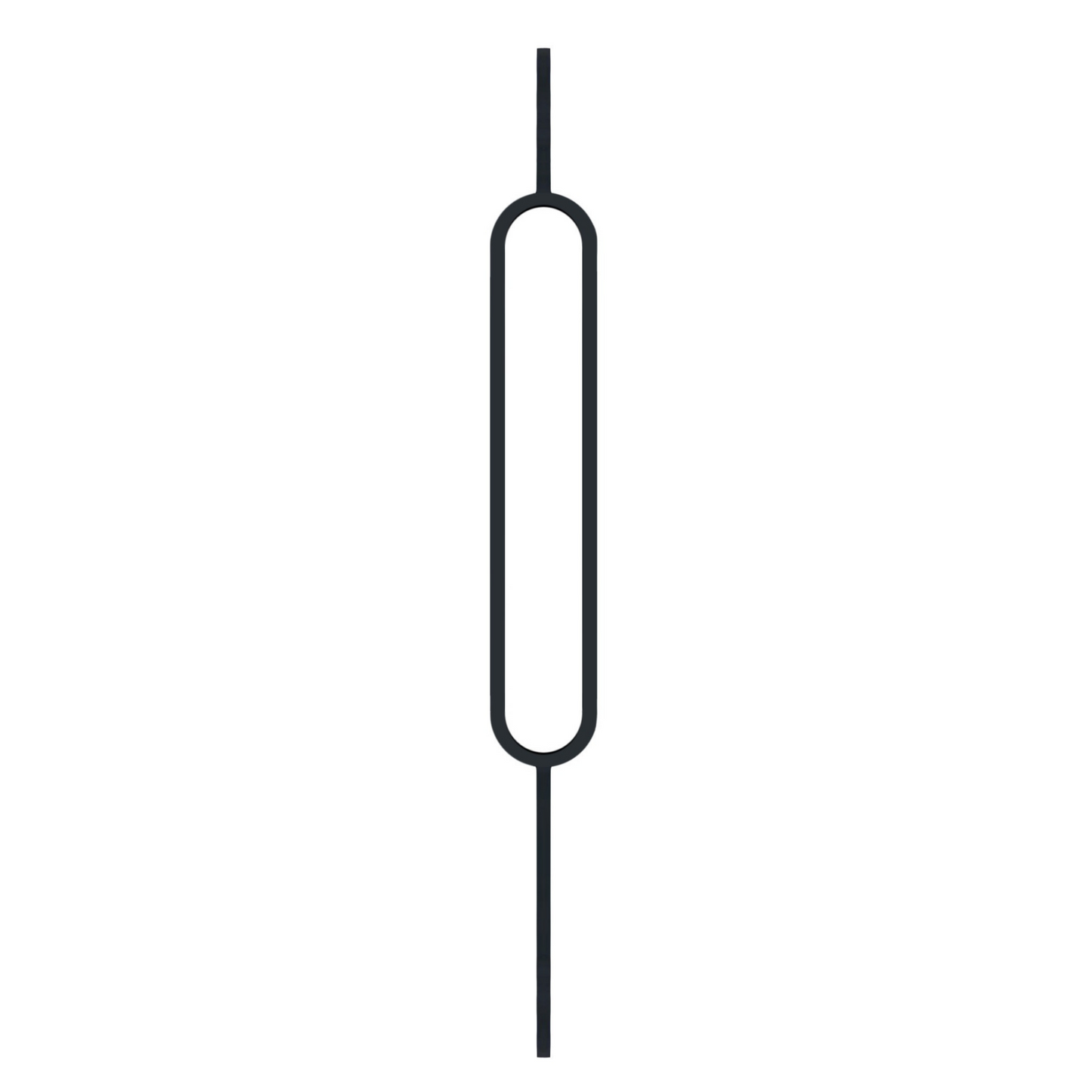 Oval 1/2" Hollow Metal Insert Square Shaft Baluster