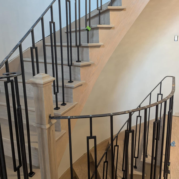 Powder coated baluster samples