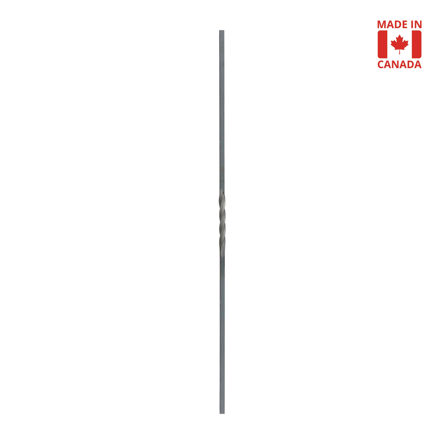 Balaustre de eje cuadrado sólido de 1/2" de un solo giro 