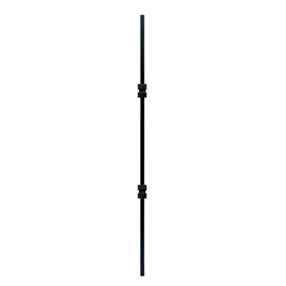 Double Square Collar 1/2" Hollow Metal Insert Square Shaft Baluster