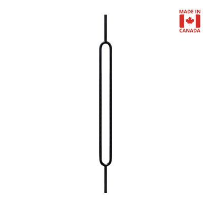 Oval 1/2" Solid Round Shaft Baluster