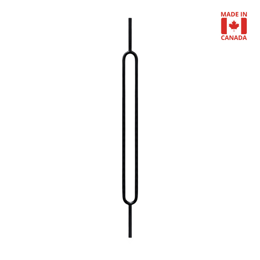 Oval 1/2" Solid Round Shaft Baluster