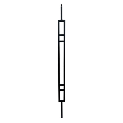 Balustre supérieur à tige carrée creuse rectangulaire à 4 lignes de 1/2 po 