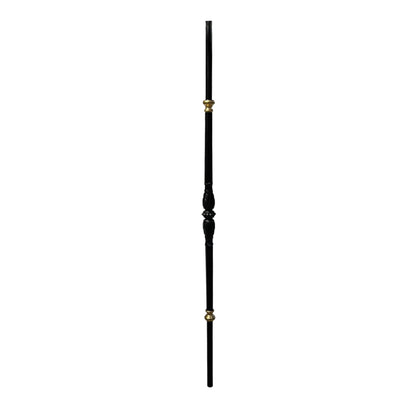 Male with Gold Accents 5/8" Solid Round Shaft Baluster