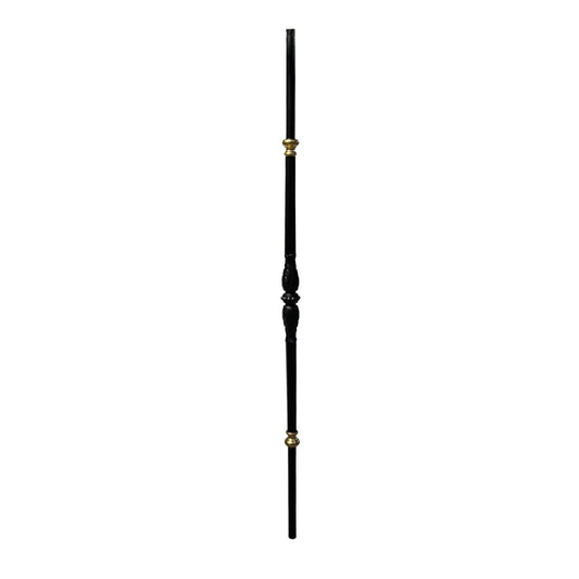 Male with Gold Accents 5/8" Solid Round Shaft Baluster