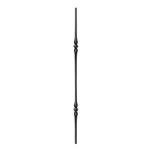Double Hammer 9/16" Solid Round Shaft Baluster (Silver Vein)
