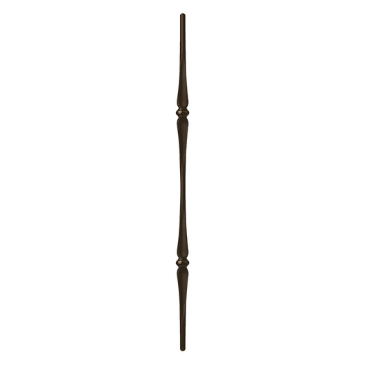 Double Spoon Hammer 9/16" Solid Round Shaft Baluster (Burnt Penny) Mister Baluster