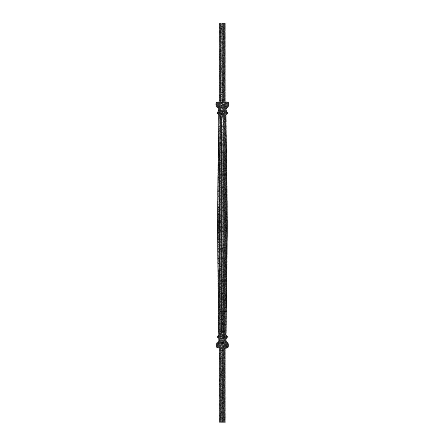 Female 5/8" Solid Round Shaft Baluster (Silver Vein)
