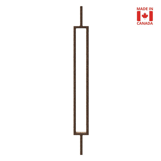 Large Rectangle 1/2" Solid Square Shaft Baluster (3" Width) (Copper Vein)