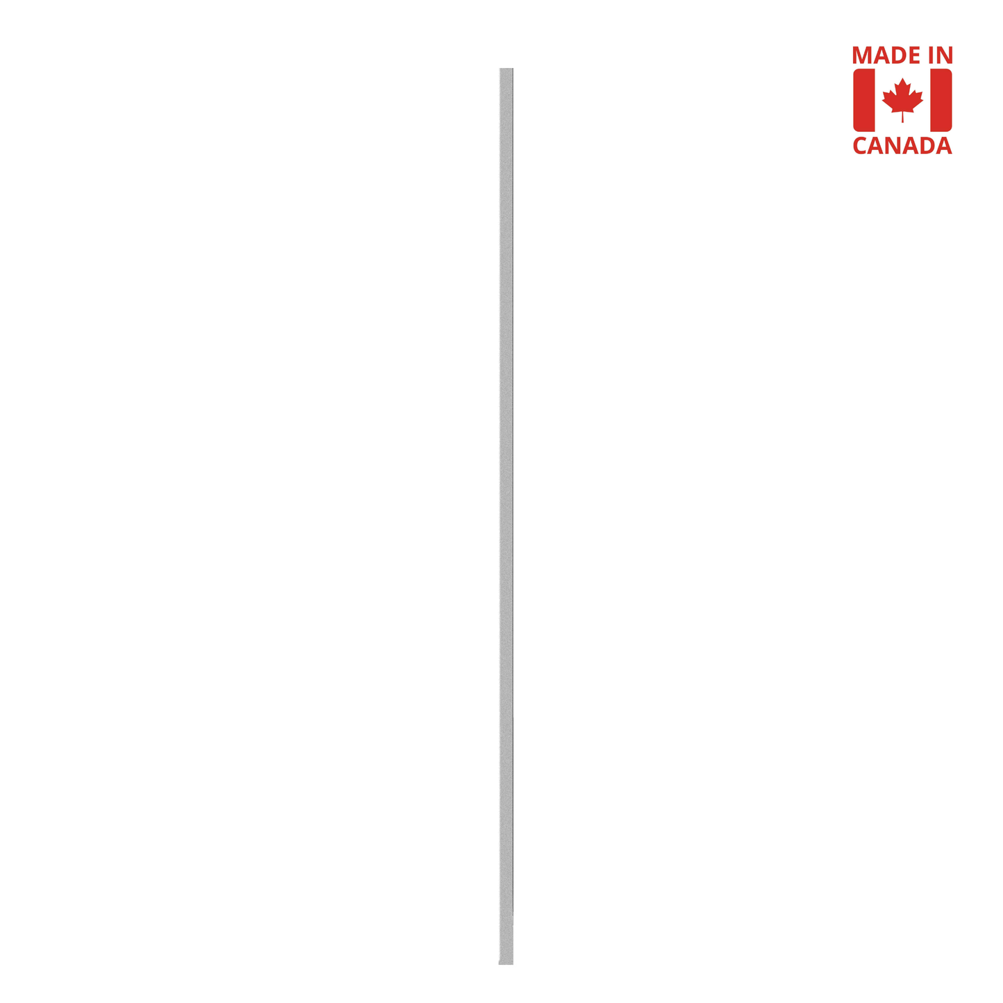 Plain 1/2" Solid Square Shaft Baluster (Pearl Silver) Mister Baluster