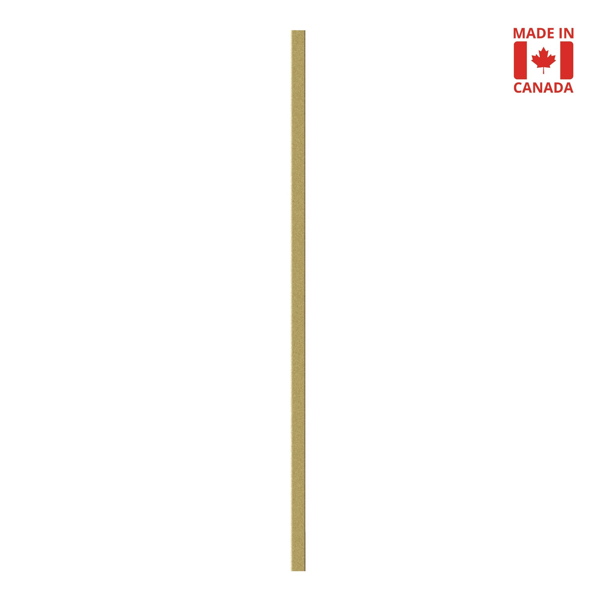 Plain 5/8" Solid Square Shaft Baluster (Brass Gold) Mister Baluster