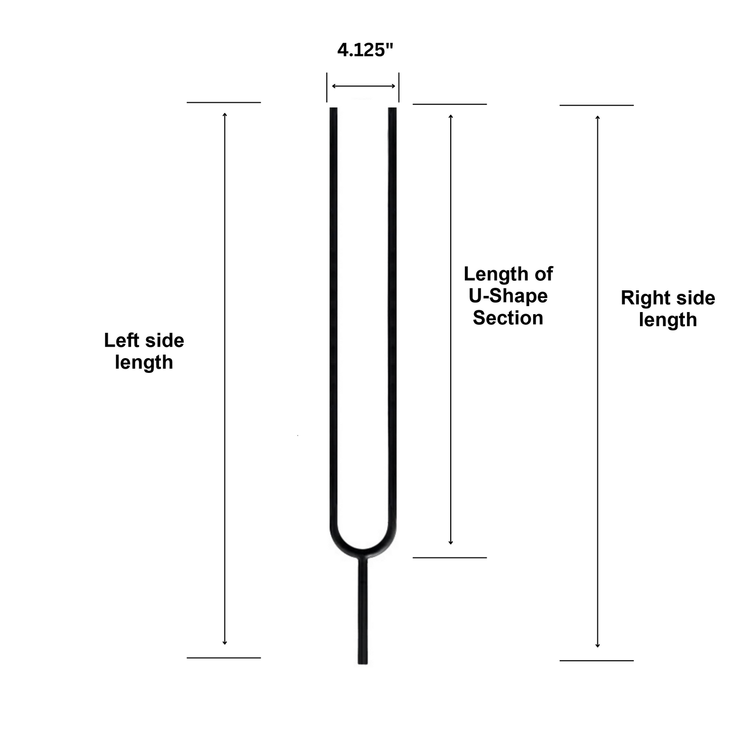 Balaustre ovalado dividido de 1/2" de eje cuadrado sólido 