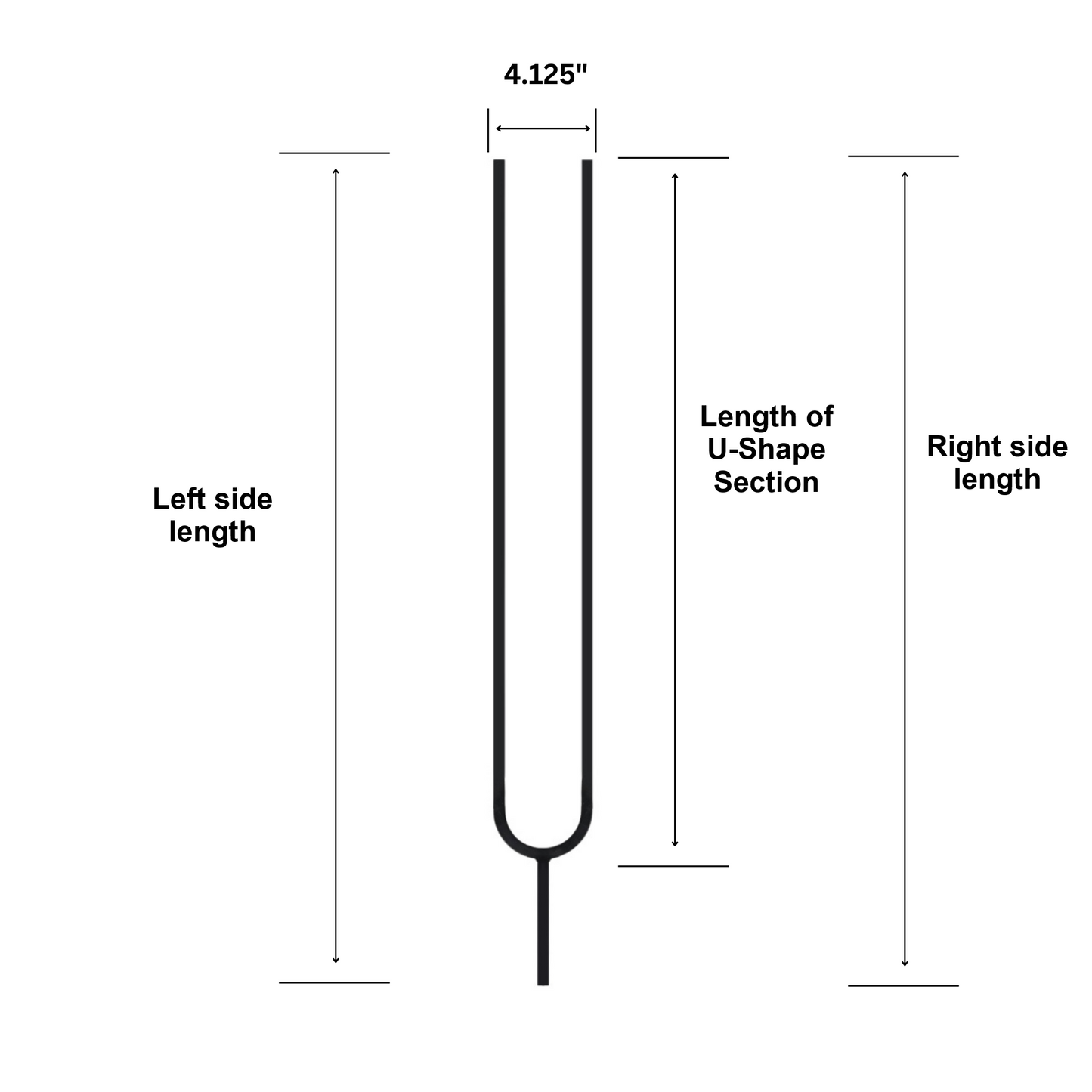 Balustre ovale fendu à fût carré massif de 1/2 po 
