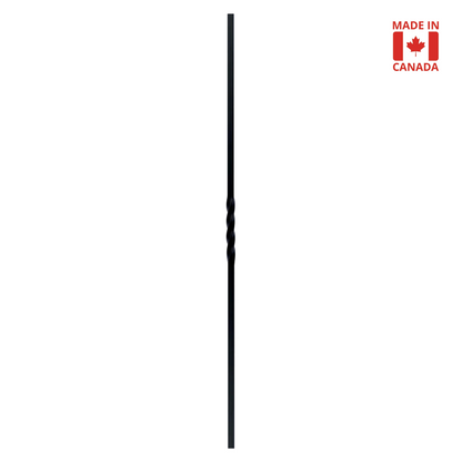 Single Twist 1/2" Solid Square Shaft Baluster