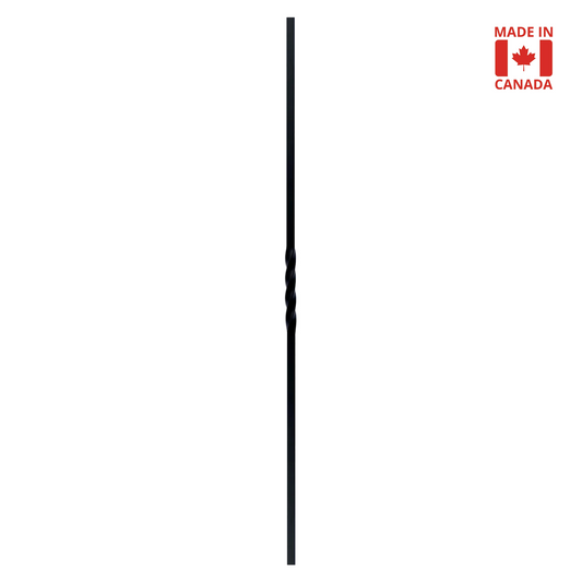 Single Twist 1/2" Solid Square Shaft Baluster